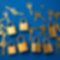 lots of gold keys and locks on blue background darker blue.jpg
