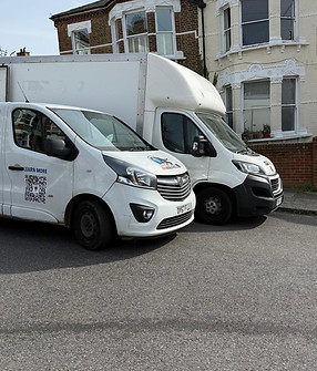 Europacar Vans ready to do a long distance move from South East London.