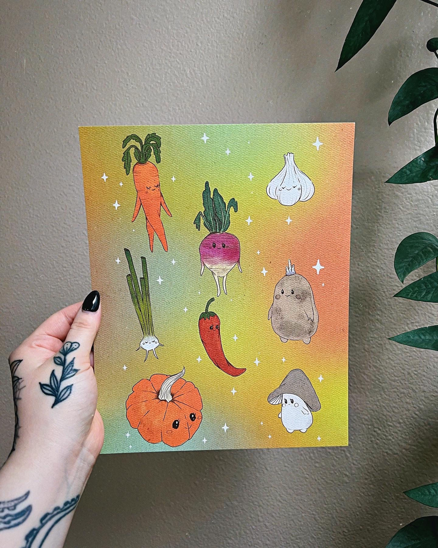 Vegetable Party Print