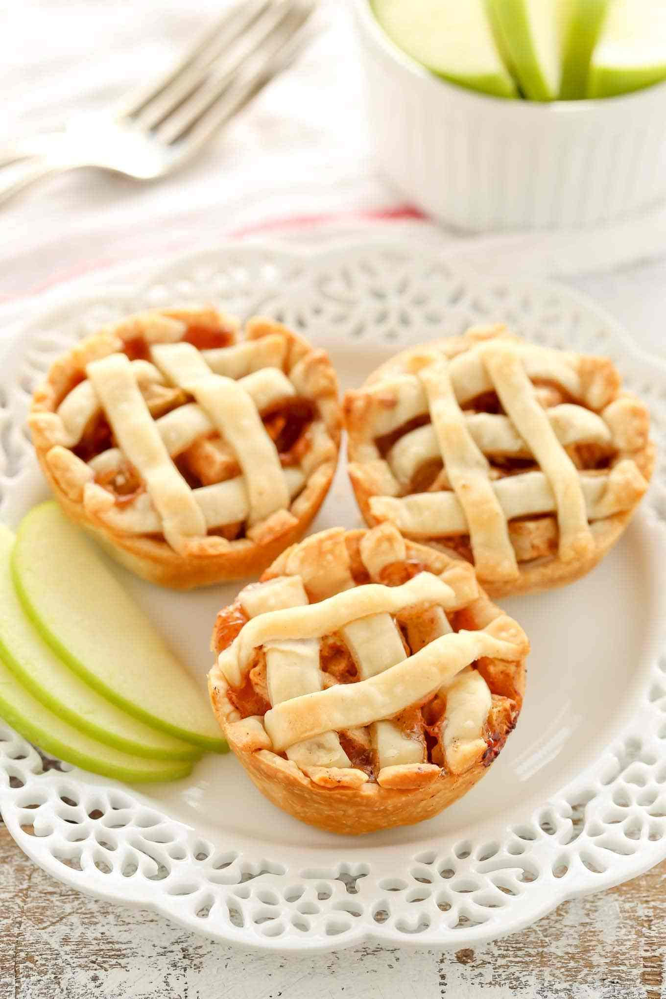 Mini pies de manzana (por ciento)