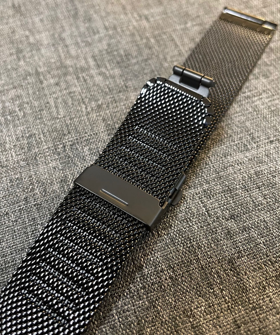 Thumbnail: Premium Milanese Mesh Watch Bracelet / Quality Deployment Buckle