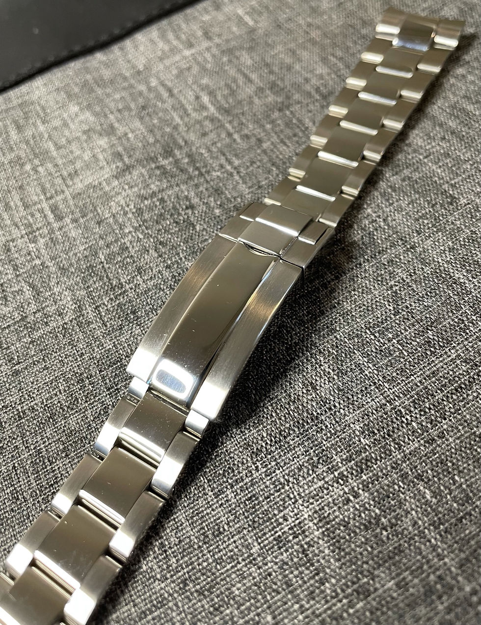 Thumbnail: Premium 316L Stainless Steel Sports Watch Bracelet Strap / 3 Link / Tapered