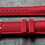 Thumbnail: Premium FKM Rubber Sports Watch Strap / Matte Red / Sailcloth Canvas design