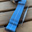 Thumbnail: Marine Nationale (MN) Nylon Strap - Sky Blue / White Stripe -PVD Steel