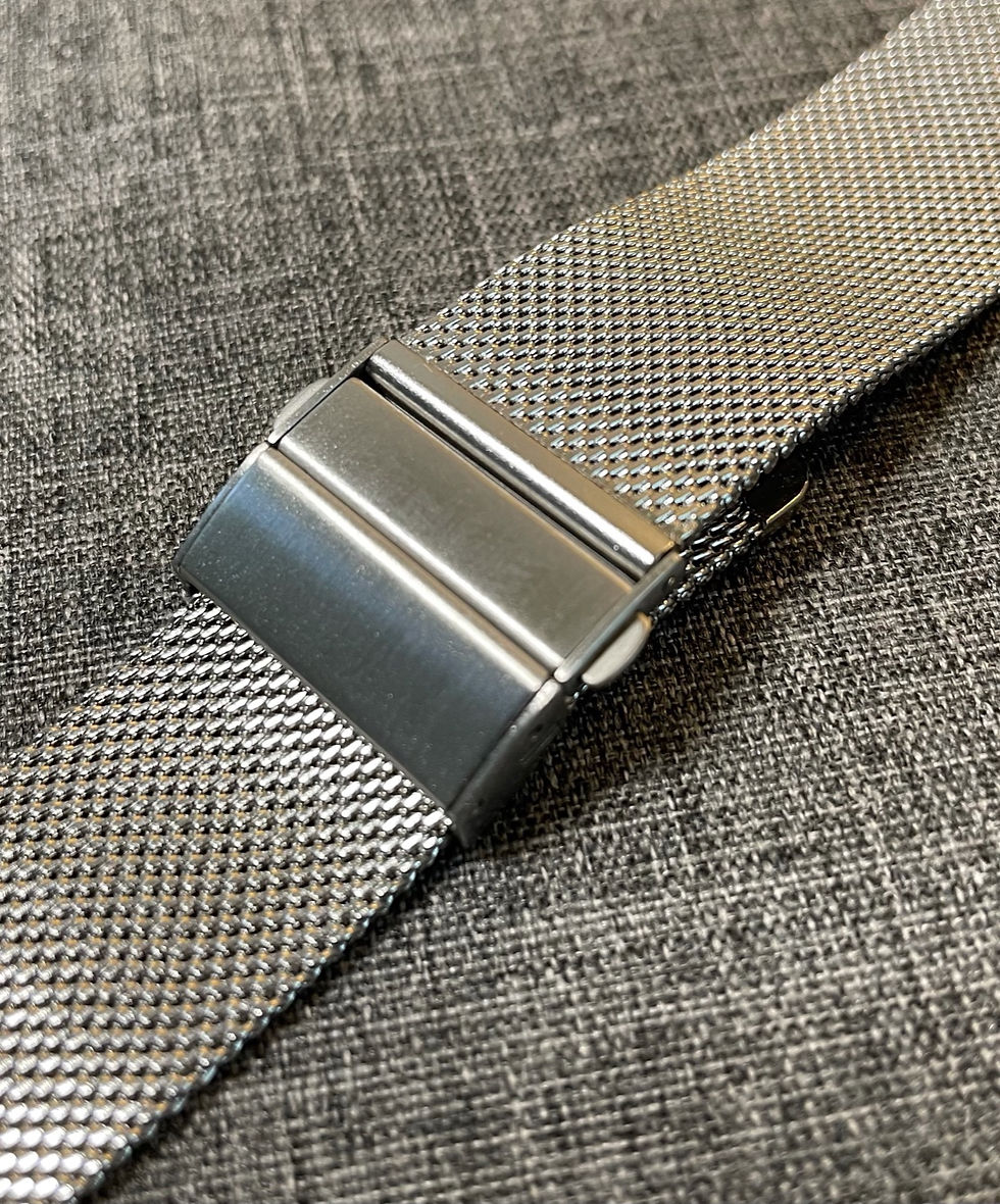 Thumbnail: Premium Milanese Mesh Watch Bracelet / Quality Deployment Buckle