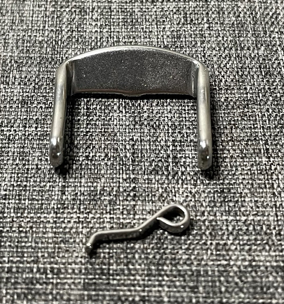 Thumbnail: 16/18/20mm 316L brushed stainless steel replacement watch buckle NEW Cur