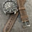 Thumbnail: Superior Quality / Stitched Italian leather watch strap / Grey