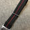 Thumbnail: CANADIAN Patriotic Marine Nationale Military Strap / Black Red / Full colour