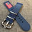 Thumbnail: Premium Nylon Military Watch Strap / US Patriotic Colours / Blue
