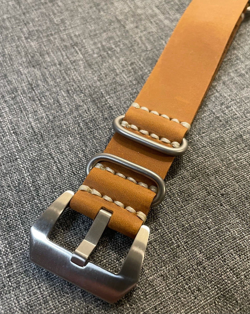 Thumbnail: Premium Italian Leather Watch Strap / Light Brown