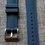 Thumbnail: Premium FKM Rubber Sports Watch Strap / Blue / Sailcloth Canvas design