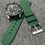 Thumbnail: Premium FKM Rubber Sports Watch Strap Bright Green / Hinge Weave Design