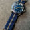 Thumbnail: Marine Nationale (MN) Nylon Strap - Blue /Khaki Weave