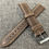 Thumbnail: Superior Quality / Stitched Italian leather watch strap / Grey