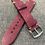 Thumbnail: Italian Leather – Vintage style leather watch strap - Motley Burgundy tan