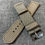 Thumbnail: Canvas stitched watch strap / Khaki / Quick release