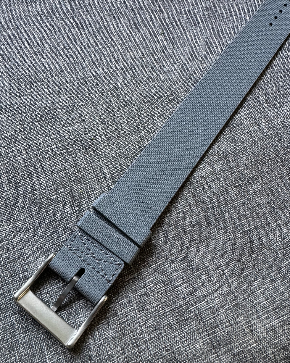 Thumbnail: Premium FKM Rubber Water Sports Watch Strap / Single pass design / Grey