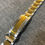 Thumbnail: Premium 316L Dual Tone Stainless Steel Gold Sports Watch Bracelet Strap / 3 Link