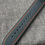 Thumbnail: Superior top grain Italian leather watch strap / Blue Orange Stitch