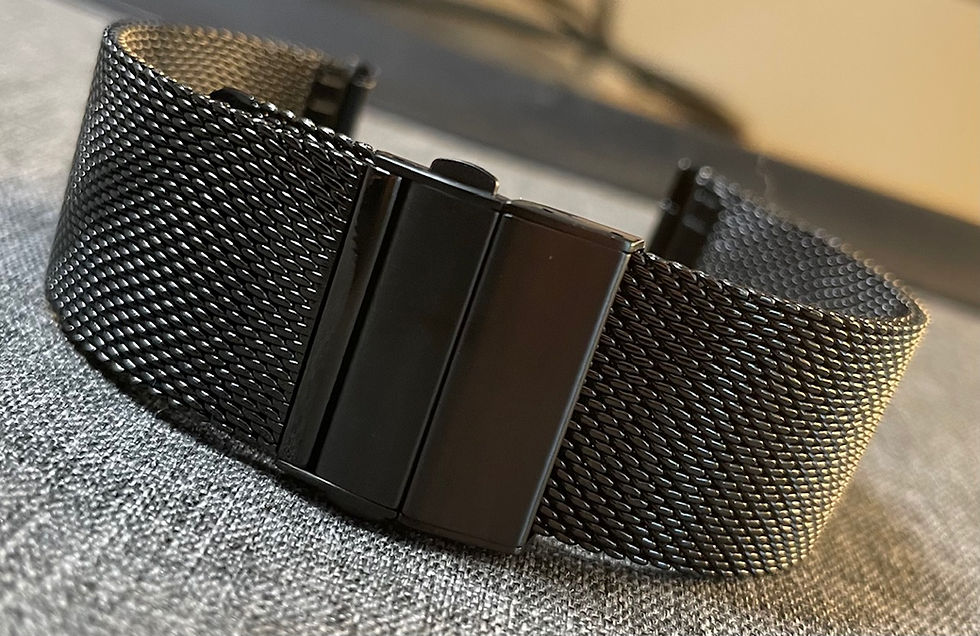 Thumbnail: Premium Milanese Mesh Watch Bracelet / Quality Deployment Buckle