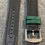 Thumbnail: 2nd Gen / Sailcloth Rubber Sports Watch Strap / Green White Stitching