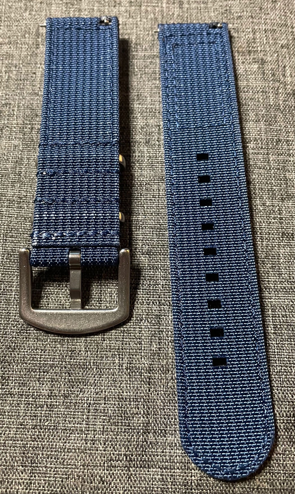 Thumbnail: Premium Nylon Military Watch Strap / Australian Patriotic Colours / Blue