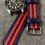 Thumbnail: Sports watch strap / Premium Nylon / Navy Blue Red / Stainless Steel