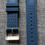 Thumbnail: Premium FKM Rubber Sports Watch Strap / Blue / Sailcloth Canvas design