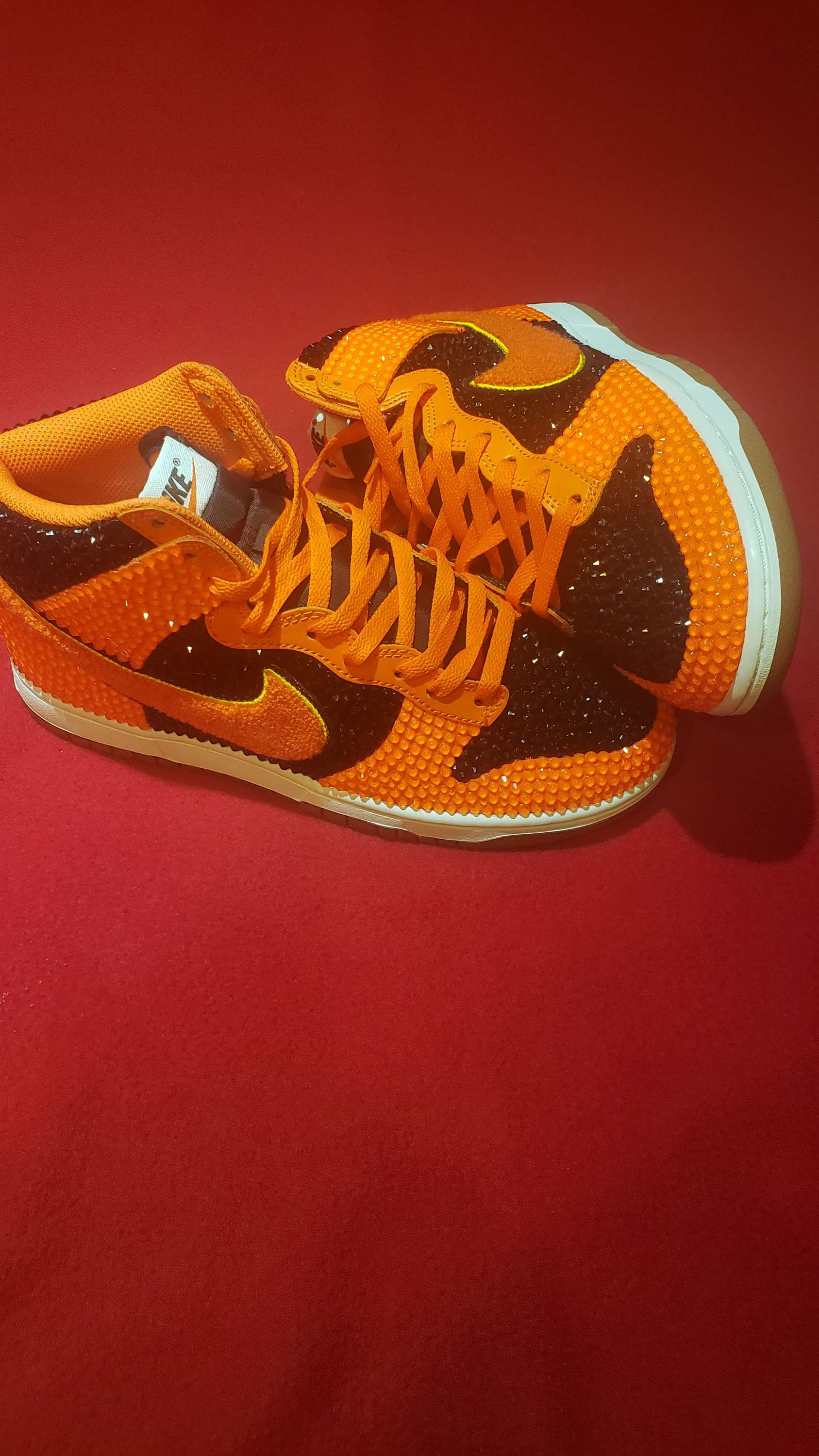 Orange and Black Nikes