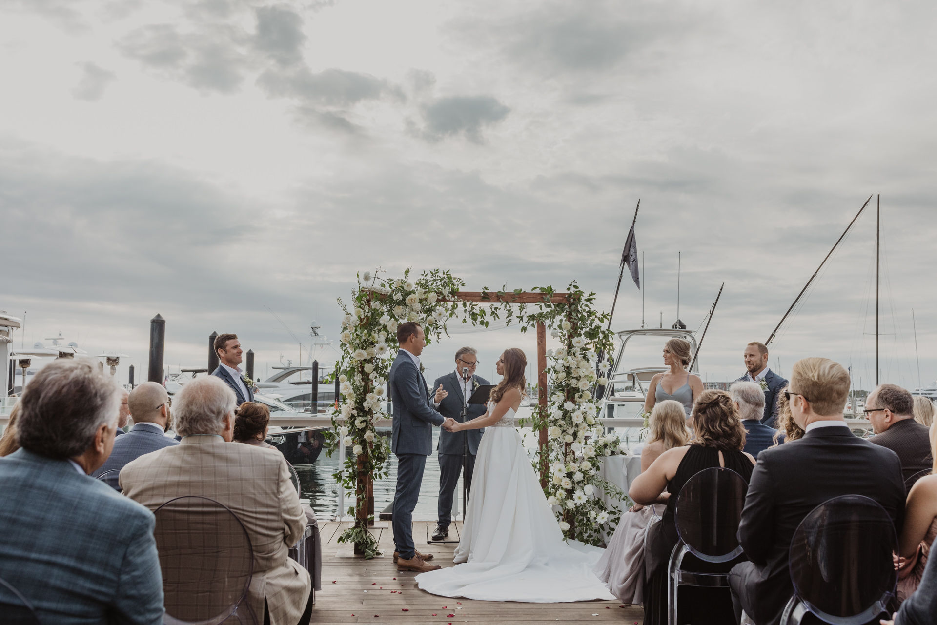 Couple at Newport Wedding