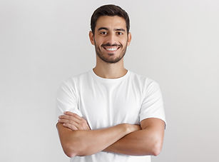 Portrait d'homme souriant