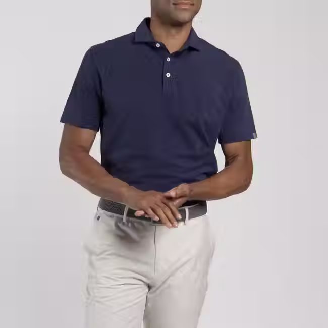 Men's Hollow Pima Polo