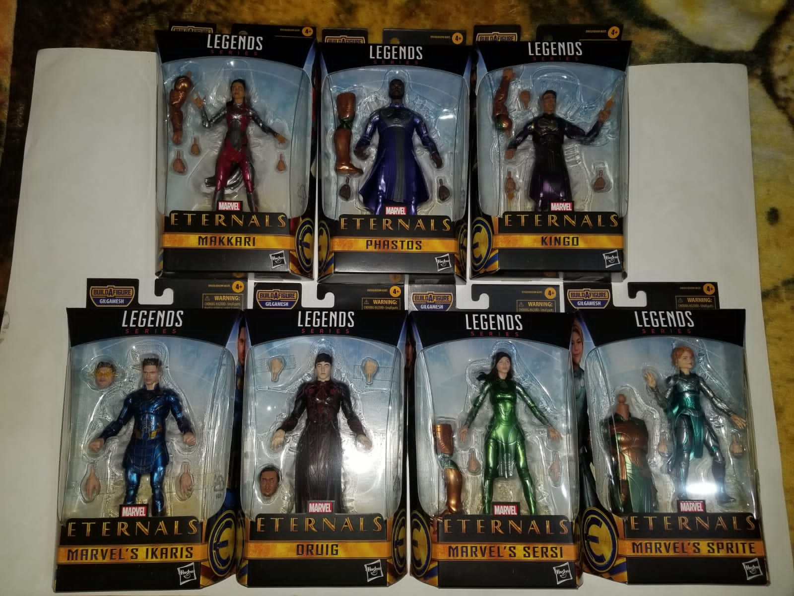 Serie de 7 figuras de los ETERNALS 
