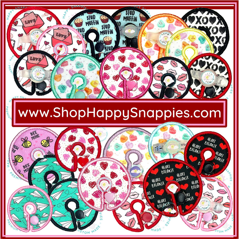 Thumbnail: Valentine's Scalloped Heart Deluxe Shaped Valentine Premium Tubie Pad Cover