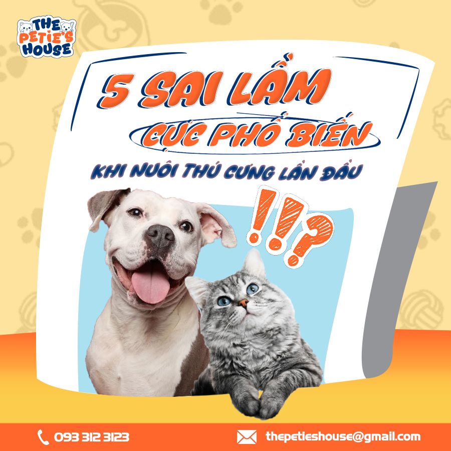 5 SAI LẦM PHỔ BIẾN KHI NUÔI THÚ CƯNG LẦN ĐẦU