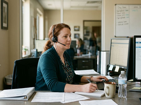 Admissions professional handling treatment center calls across multiple locations