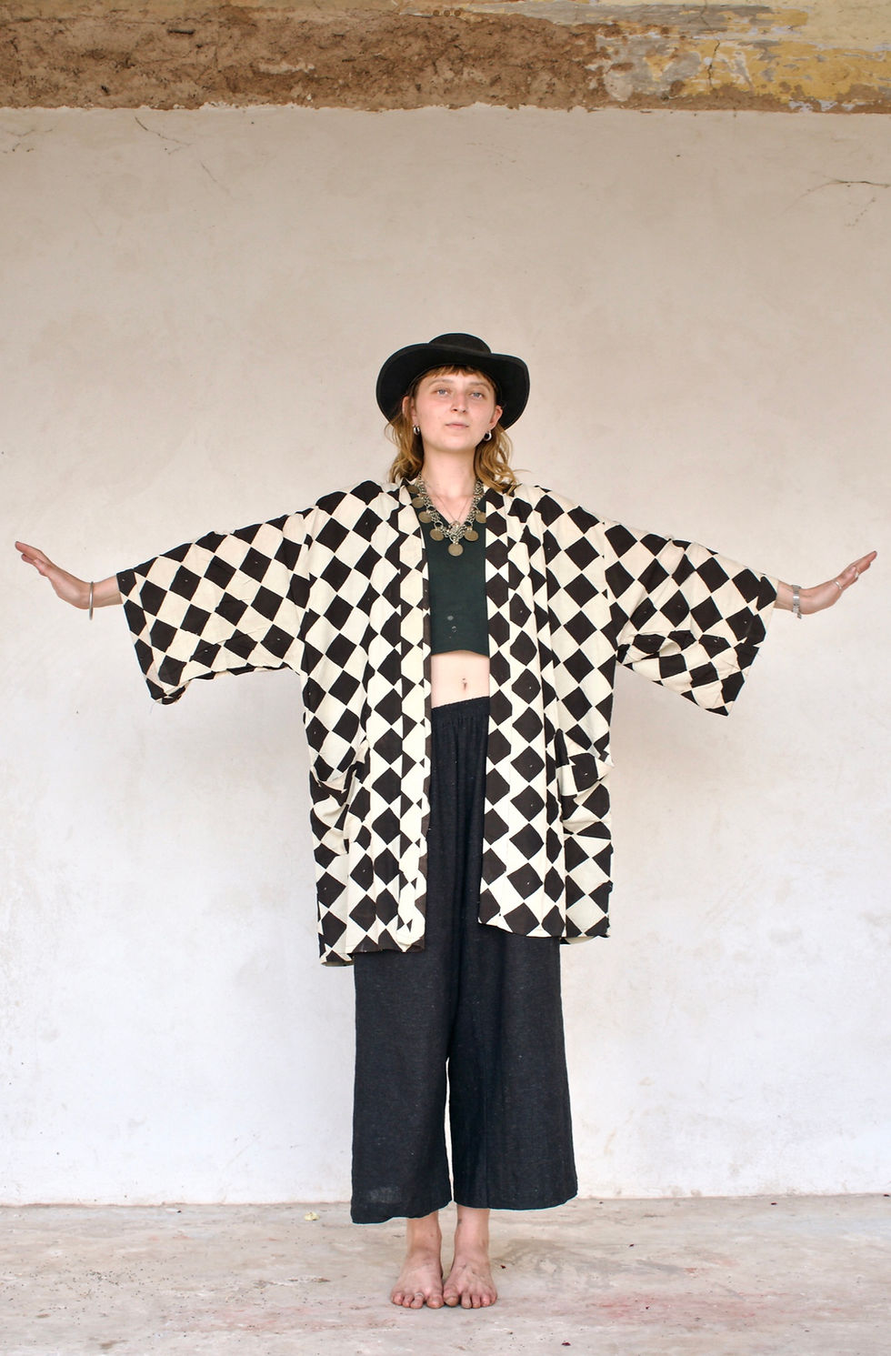 Thumbnail: Checkered Kimono