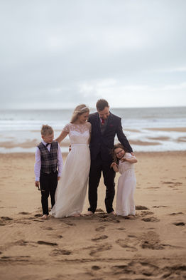 Family elopement at BoHo Cornwall Elopements