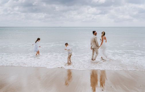 Family elopements with BoHo Cornwall Elopements