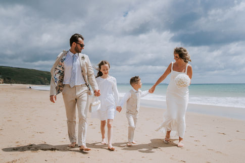Family elopements with BoHo Cornwall Elopements