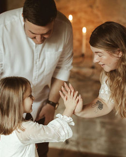 Family elopement at BoHo Cornwall Elopements