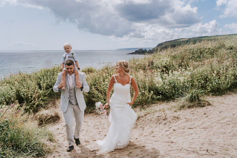 Family elopement with BoHo Cornwall Elopements
