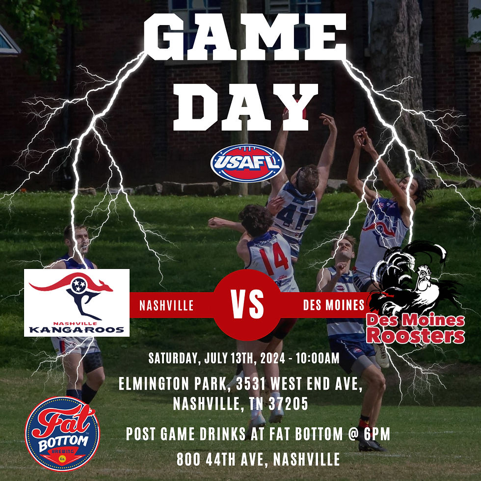 Nashville Kangaroos v Des Moines Roosters
