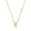 Thumbnail: Gold & CZ Initials Necklace Gold