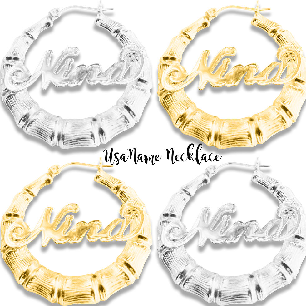 Thumbnail: UsaNameNecklace , Name Earrings