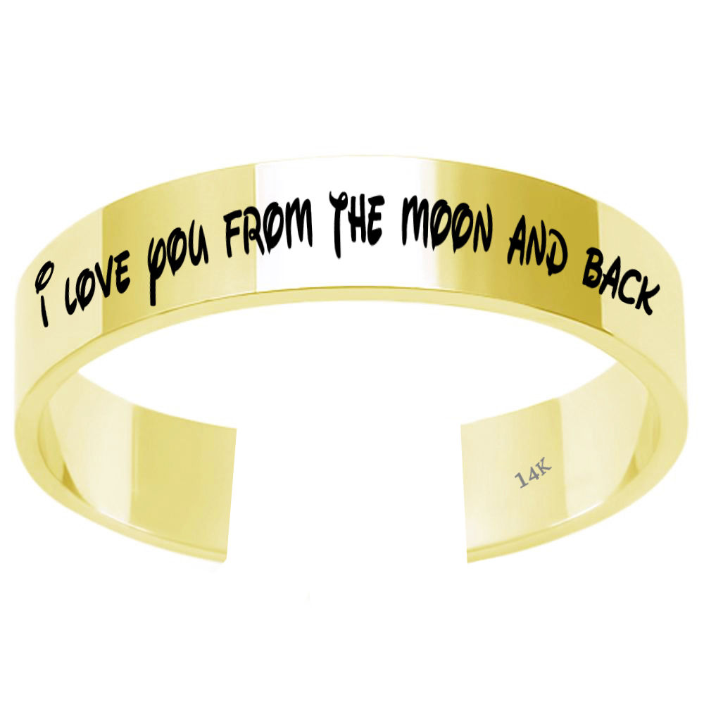 טבעת שם, ים קולקשיין, טבעת עם שם, טבעת עם שמות חריטה לייזר פתוחה 4 מ"מ  זהב צהוב או לבן 14 קראט