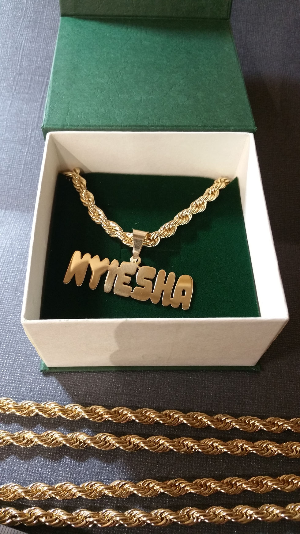 Thumbnail: usa name necklace , United state name necklace, Hip Hop Name Necklace
