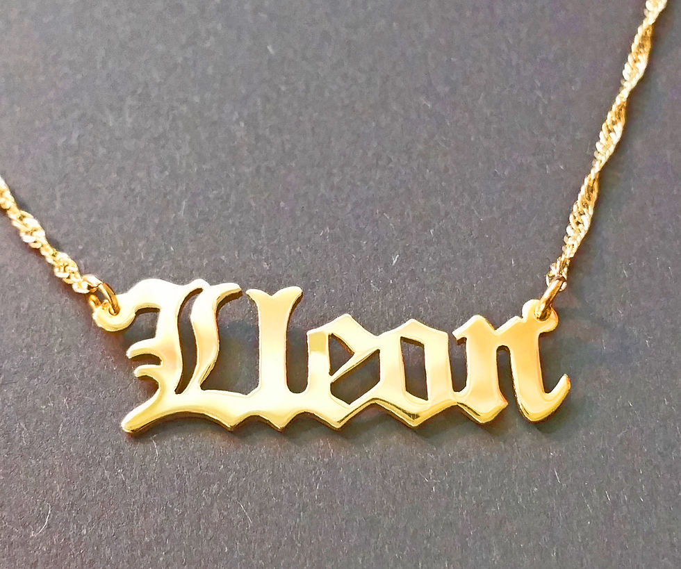UsaNameNecklace , Usa Name Necklace , Name Necklace , Gold Name Necklace , Old English Name Necklace , United States Name Nec