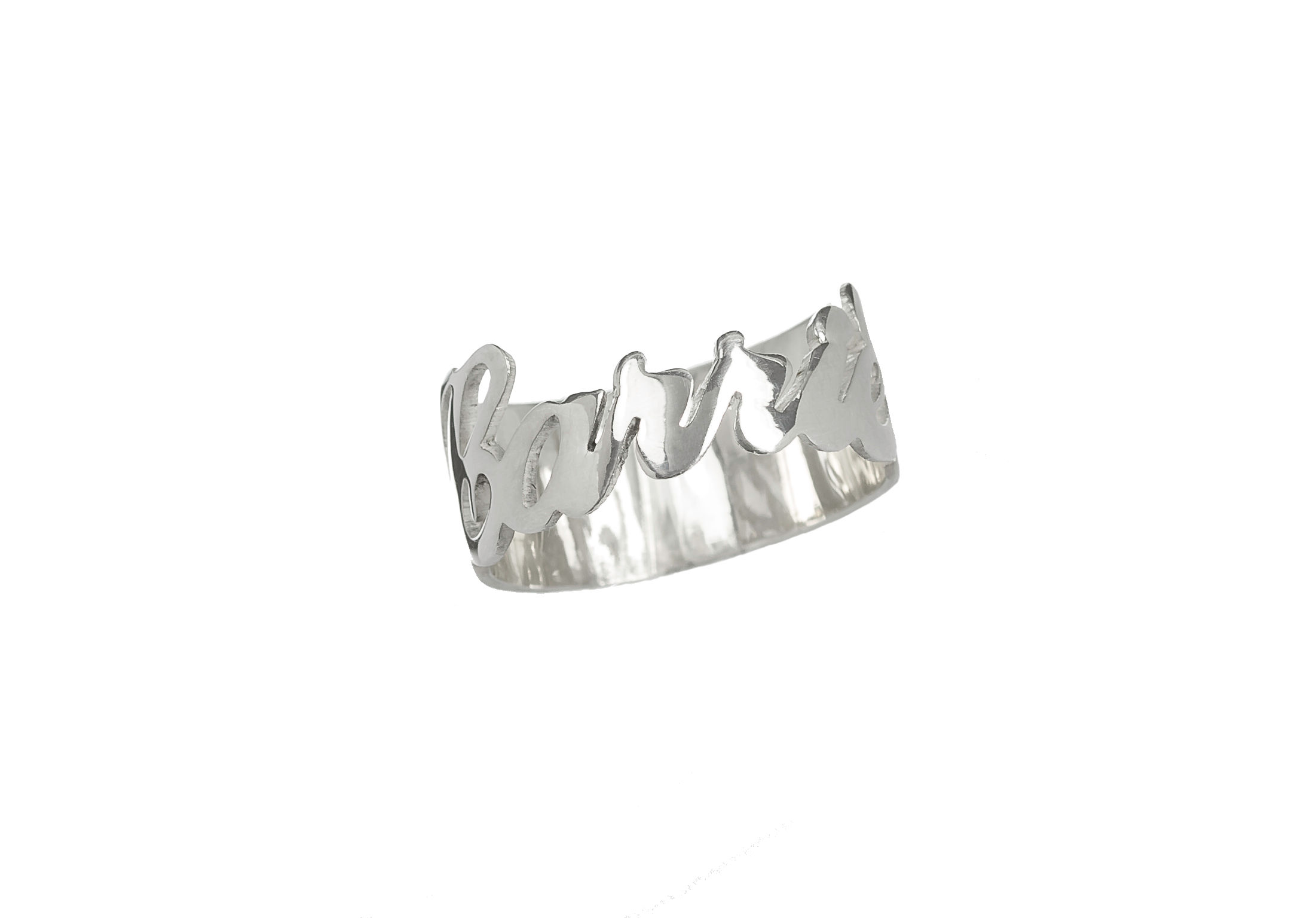 Personalized Sterling Silver Name Ring