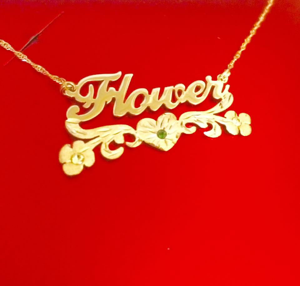 Thumbnail: Personalized 14K Gold Name Necklace